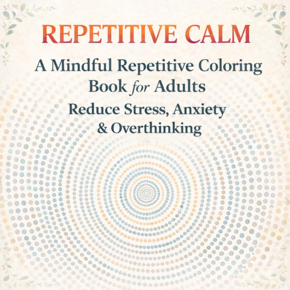 Repetitive Calm: A Mindful Repetitive Coloring Book for Adults to Reduce Stress, Anxiety, and Overthinking (Tactile Therapy Coloring Series)