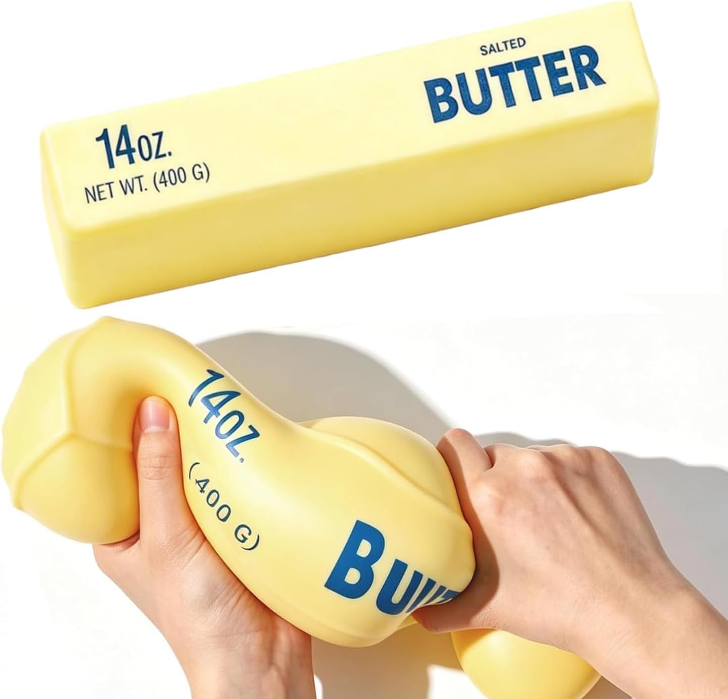 10in Giant Butter Squishy, 14oz Jumbo Big Extra Butter Squeeze Stress Balls