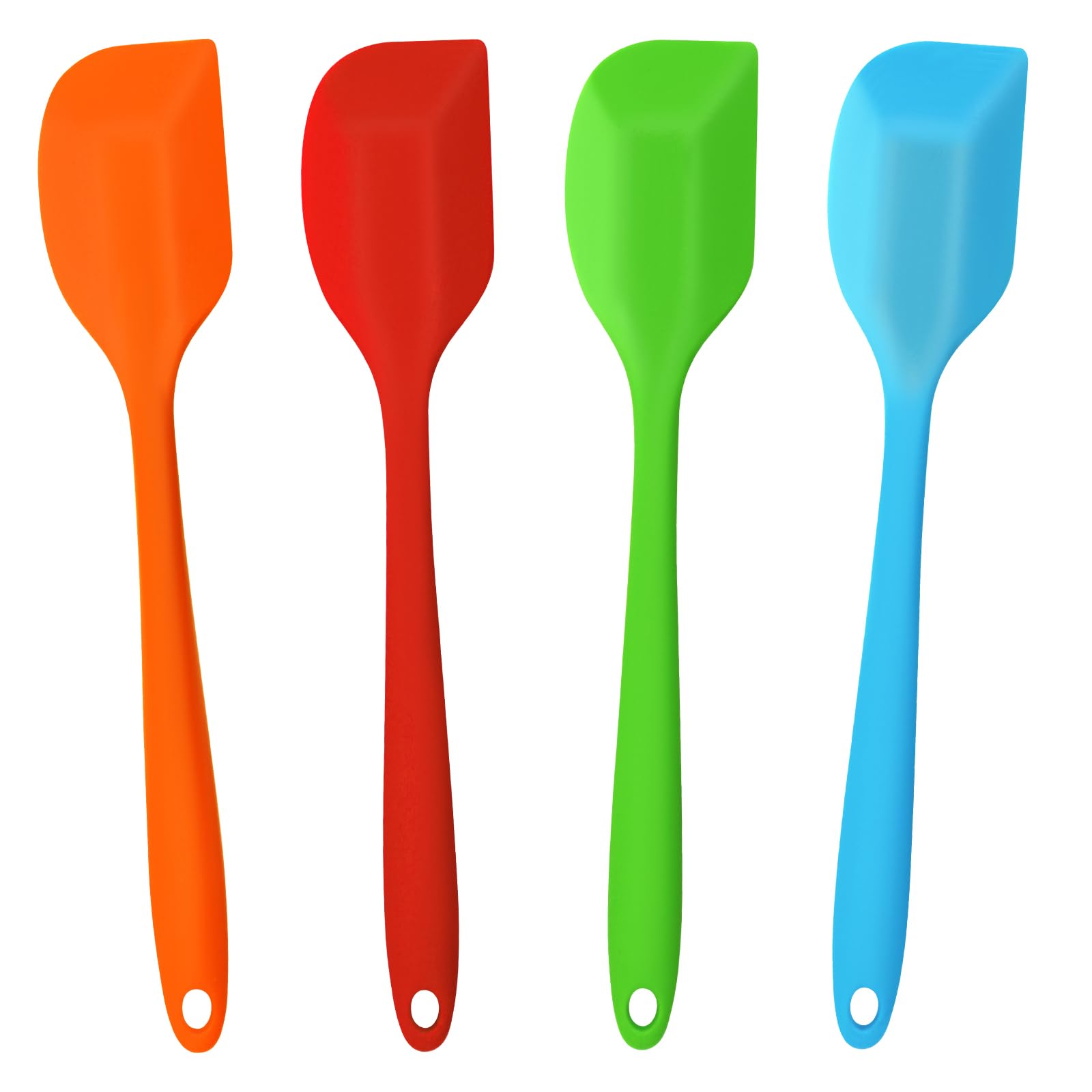 U-Taste 22,7 cm kleine siliconen spatel: 315 ℃ hittebestendige flexibele naadloze mini-spatel, bakken koken keukengerei voor mengen roeren en schrapen, past in kleine containers (Aqua Sky