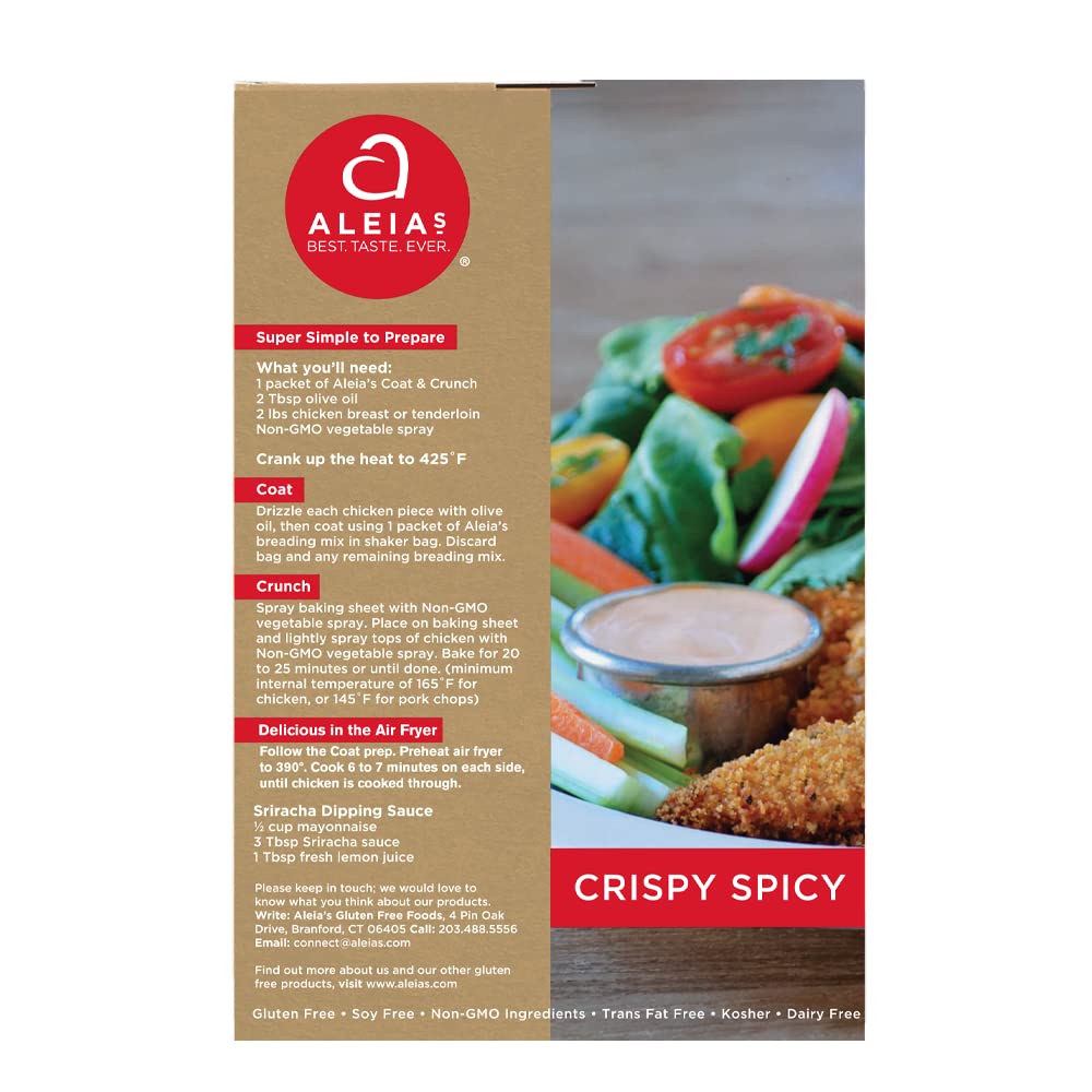 Aleias Gluten Free Bakery Spicy Coat & Crunch, 9 OZ thumbnail 2