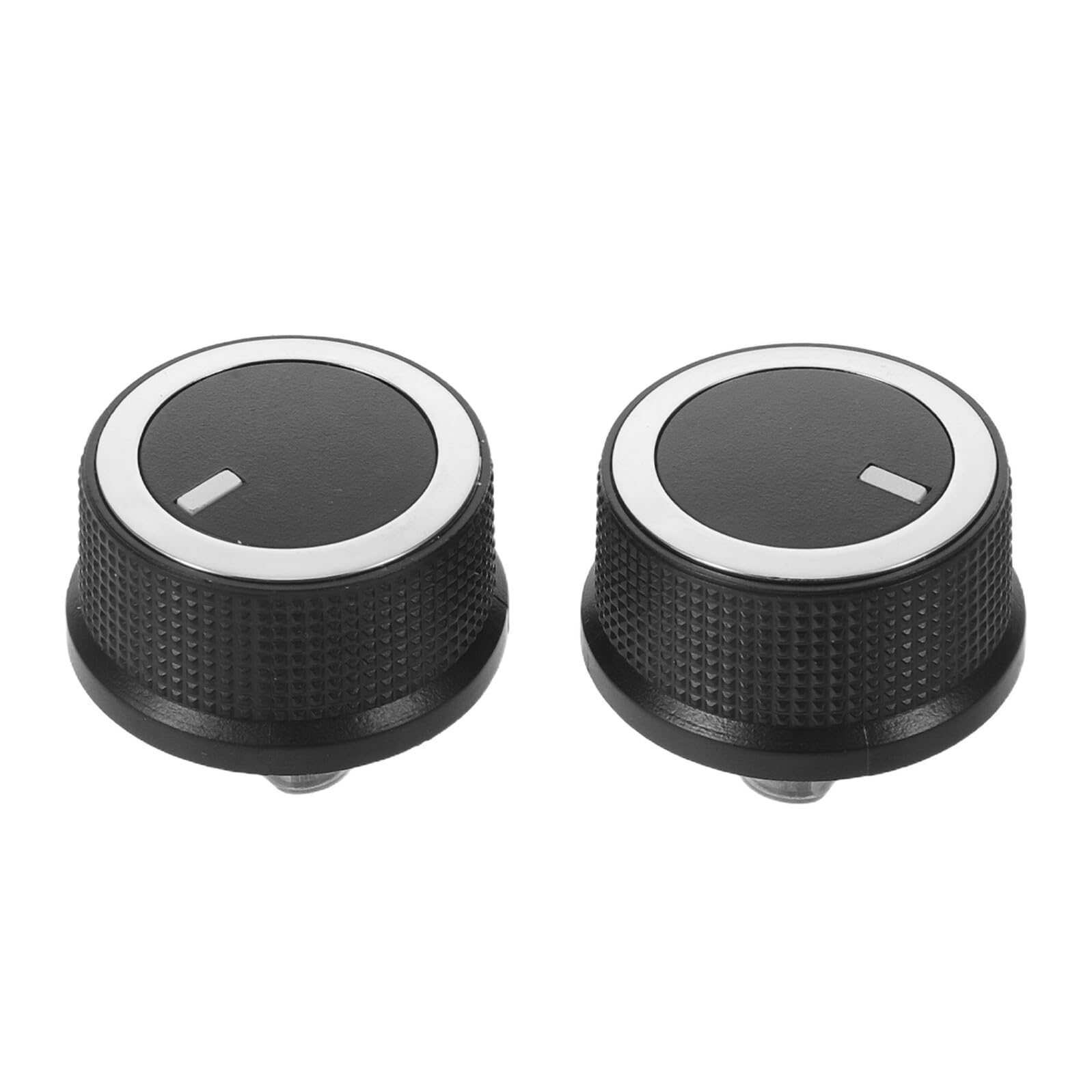 Toyvian 2 Pièces Bouton de Contrôle de Température Installation Directe 2008-2017 Réglage Rapide, Matériau Plastique et Aluminium Solide pour Climatisation Voiture