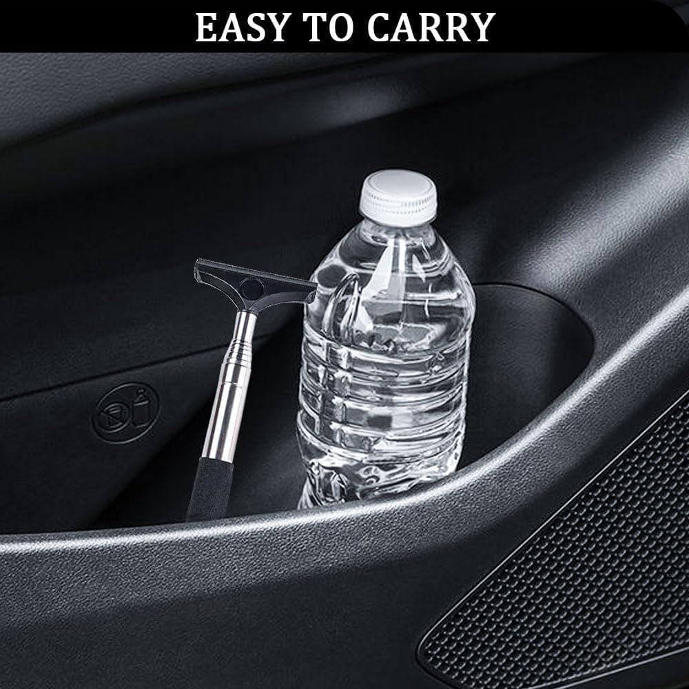 Limpiacristales para coche, 2 unidades, mini limpiacristales retráctiles para espejo retrovisor, extractor de lluvia y niebla