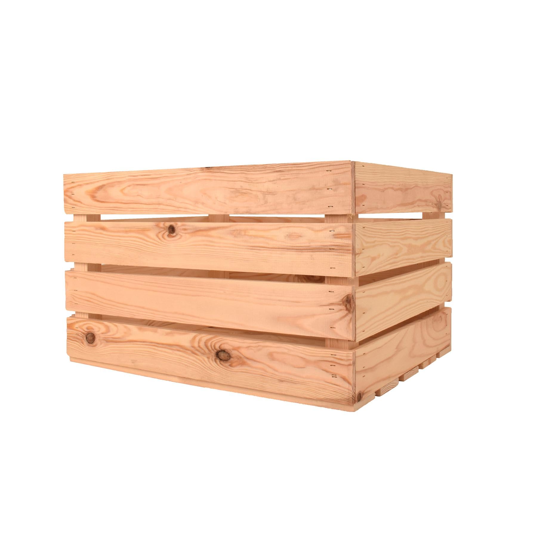 SNOWDON Timber, Flamed Wooden Storage Crate, 8 Pack, (L) 50cm (W) 40cm (H) 30cm, Home and Interior Strorage