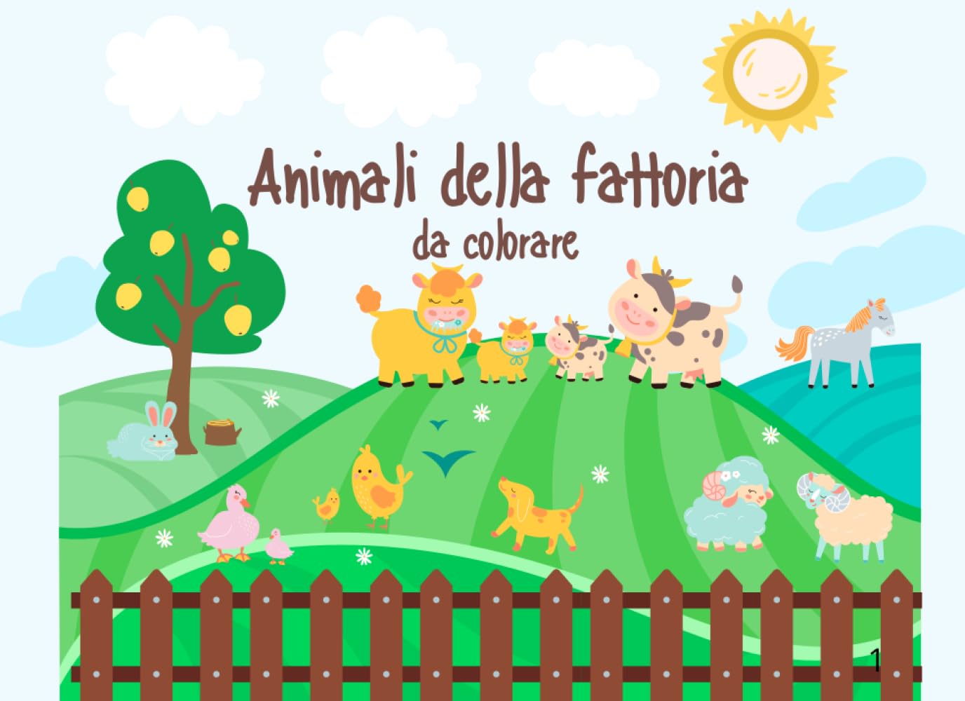 Animali della fattoria: da colorare