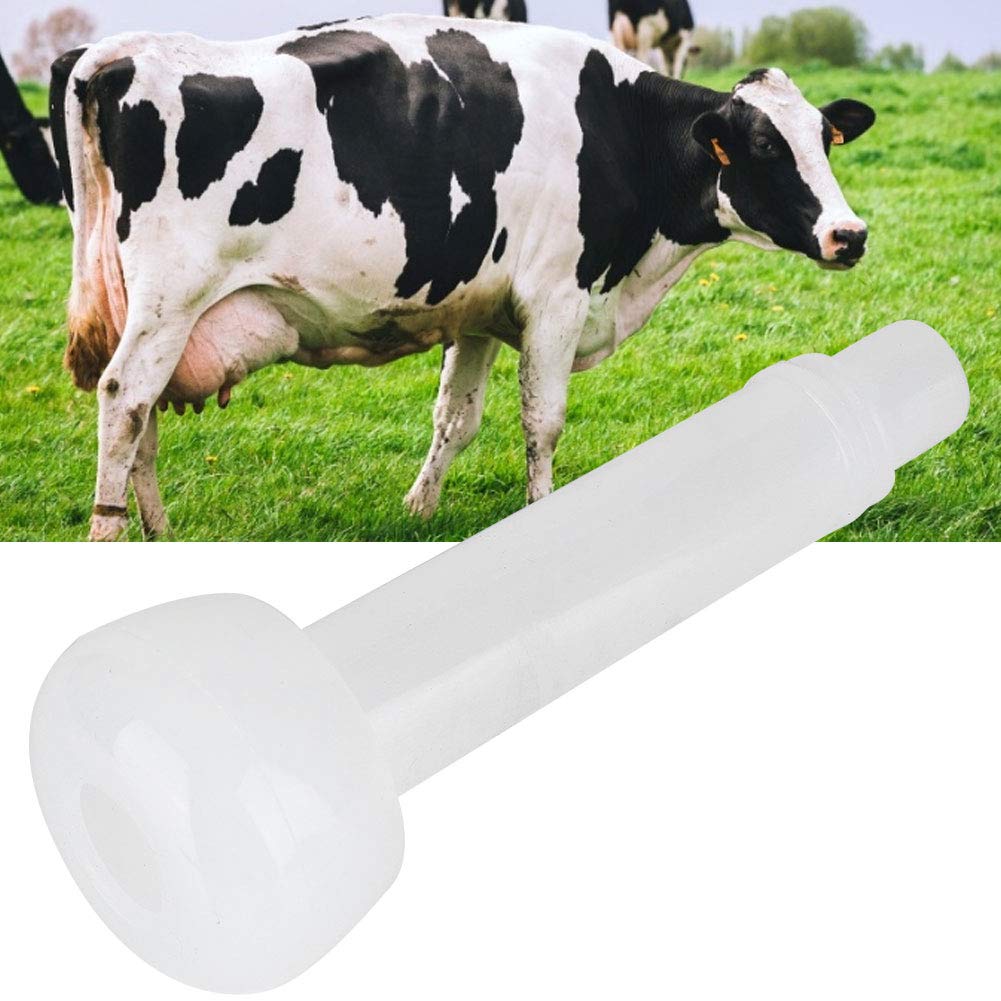 Zerodis Milchzitzenmaschine Weichgummi Round Head Milchabdeckung Melkfolie Innenabdeckung Melkbecher Zubehör für Rinderschafpferde Livest Melkfutter(#2)
