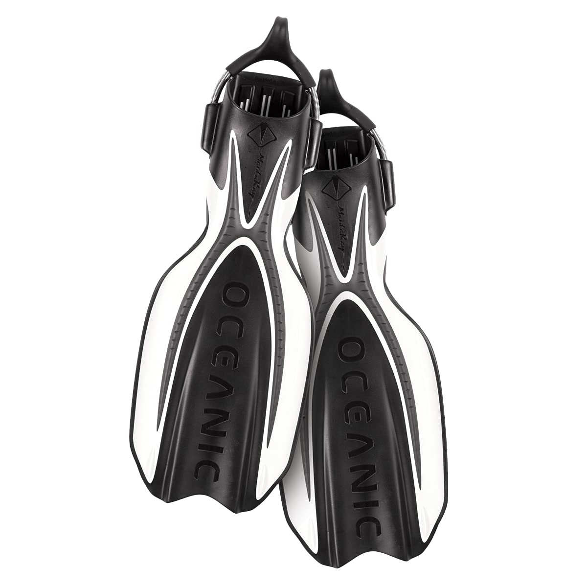 Manta Ray Scuba Diving Fin, Titanium/Black, XLarge by Oceanic