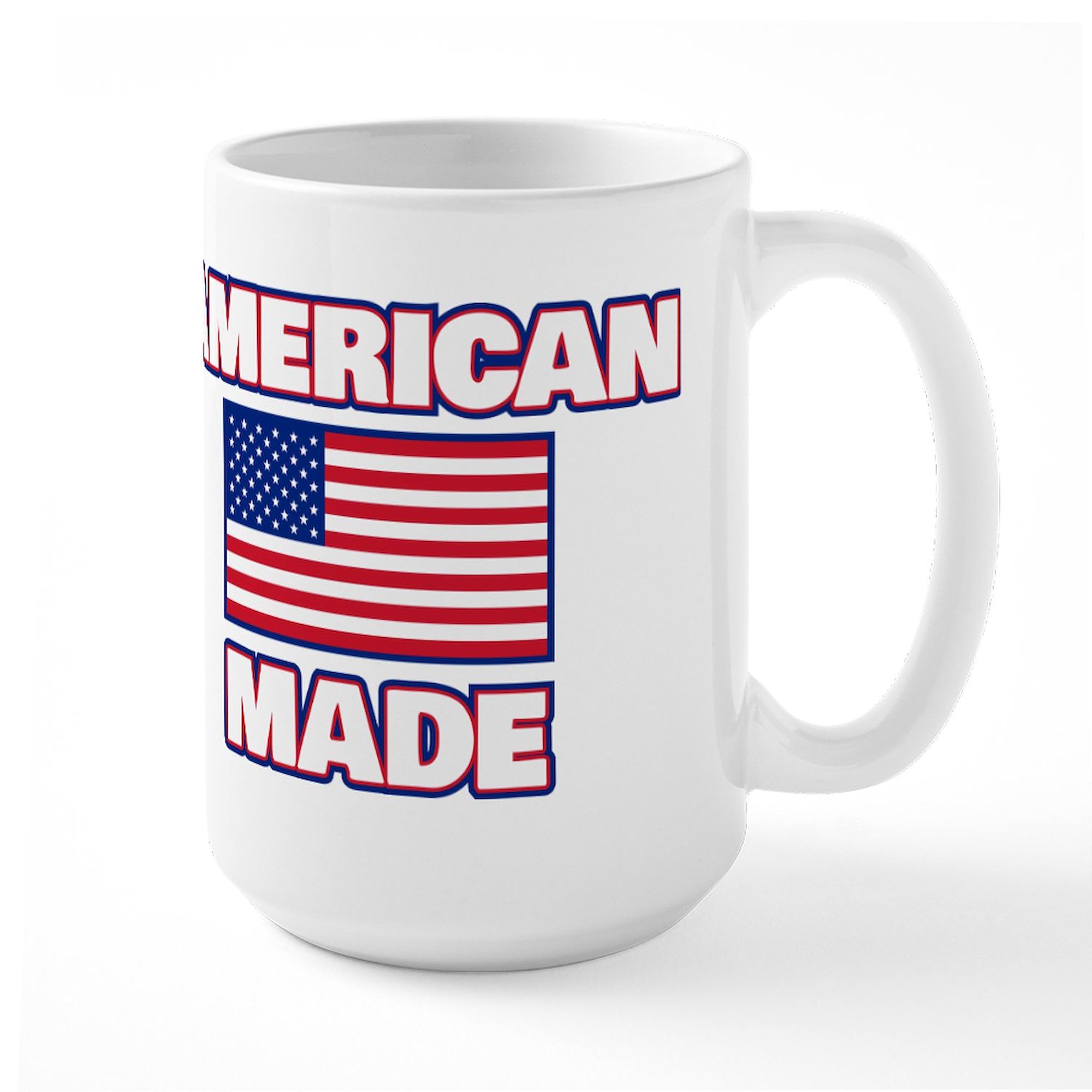 Amazon.com | CafePress American Made 15 oz (444 ml) Ceramic Coffee Mug:  Coffee Cups & Mugs