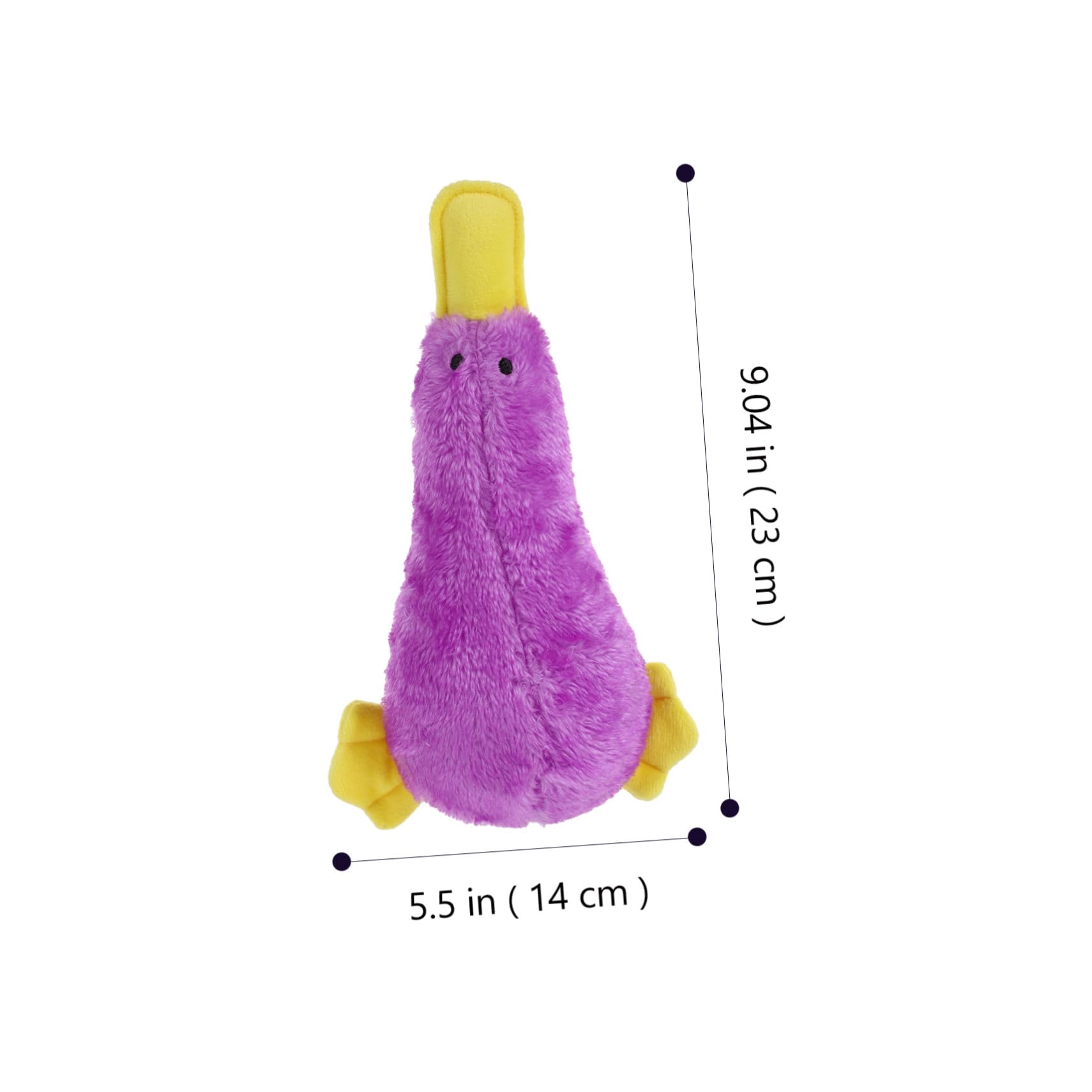 Couineur Résistant Forme de Canard pour Chien Peluche Légère et Facile à Nettoyer pour Chiots Dentition et Dressage et Sûr pour Mâcher