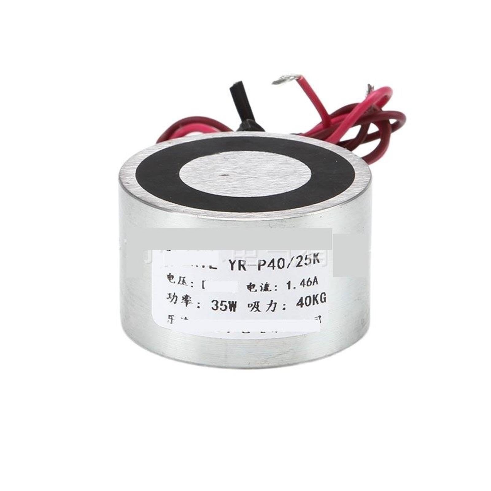 Force d'aspiration de l'électro-aimant de mise hors tension YR-P40/25K 40KG DC12V24V(DC24V)