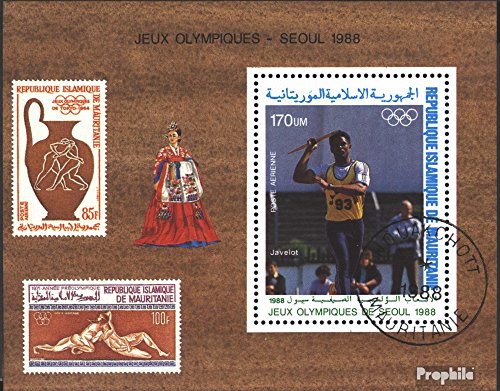 Prophila Collection Mauritania Block 70 (Completa Edizione) 1988 Olympics. Estate ´88, Seoul (Francobolli per i Collezionisti) Olimpiadi