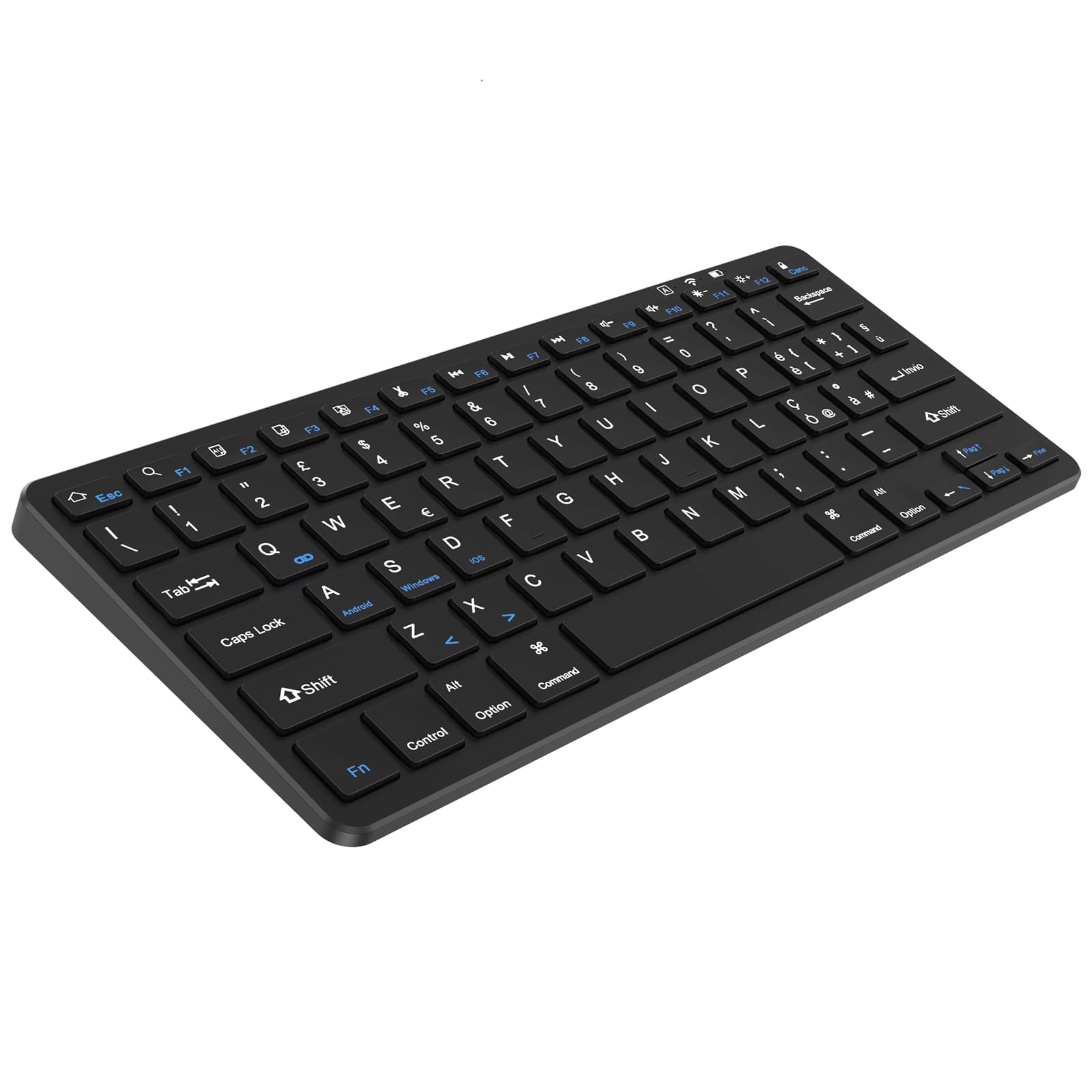KARFUN Tastiera Bluetooth per iPad 10th/9th/8th/7th Gen,10.2'/9.7',iPad Pro 11'/12.9', iPad Air/iPad Mini,Tastiera Wireless per Tablet iOS/Android/Windows