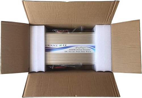 Miniatura 6 de KRXNY 3500 W inversor de corriente 24 V CC a 110 V 120 AC onda sinusoidal pura 60 Hz con pantalla LCD para cocheRVOff Grid Solar