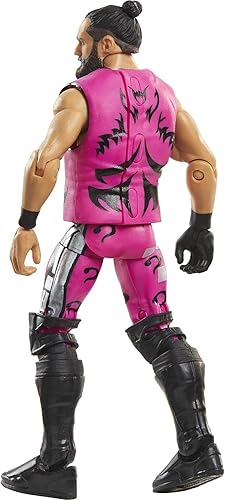 Miniatura 4 de WWE MATTEL Seth Rollins Elite Collection Series 87 - Figura de acción de 6 pulgadas, regalo coleccionable para fanáticos a partir de 8 años