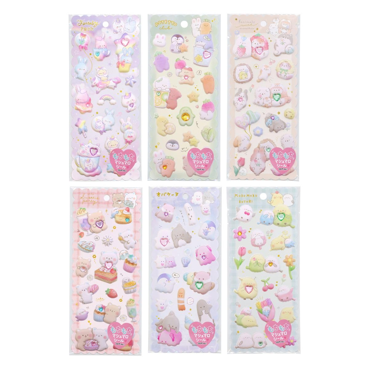 Amazon.co.jp: もちもちマシュマロシール【ファンタジーパーク】シール