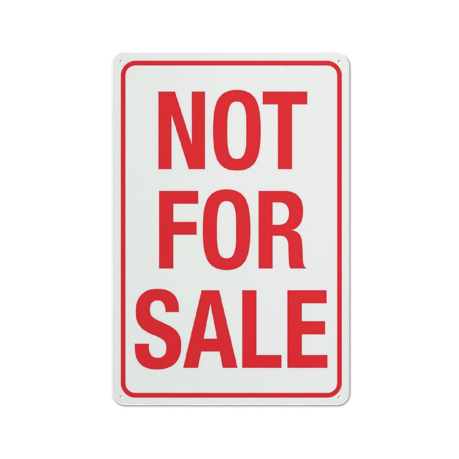 Compladeta Not For Sale Sign Warning Tin Sign Home Kitchen Farm Garden Garage Wall Decor 12X8Inch