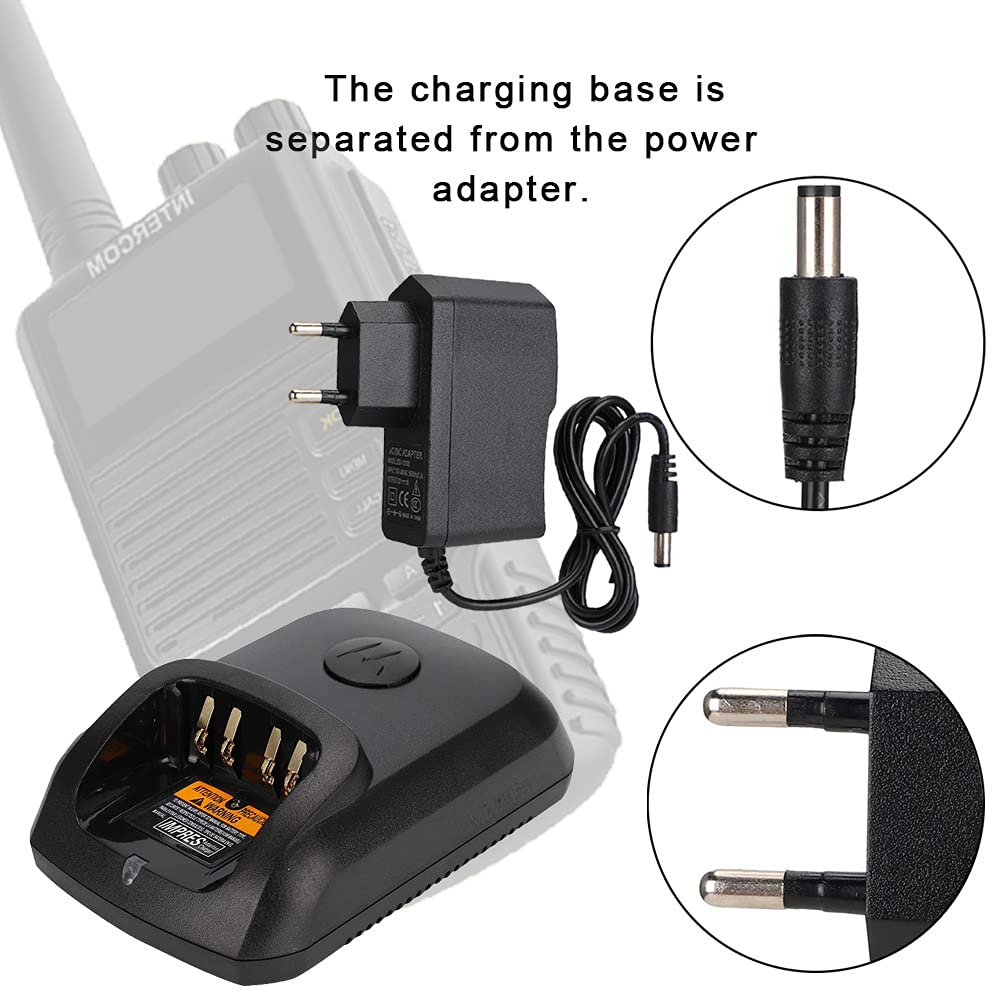 Caricabatterie Rapido per XIR P8268 DP4400 DP4800 DP4801 DEP550 DEP570 DP2000 DP2400 DP2600 Walkie Talkie 100-240 V, Base Stazione di Ricarica Batteria Radio Bidirezionale
