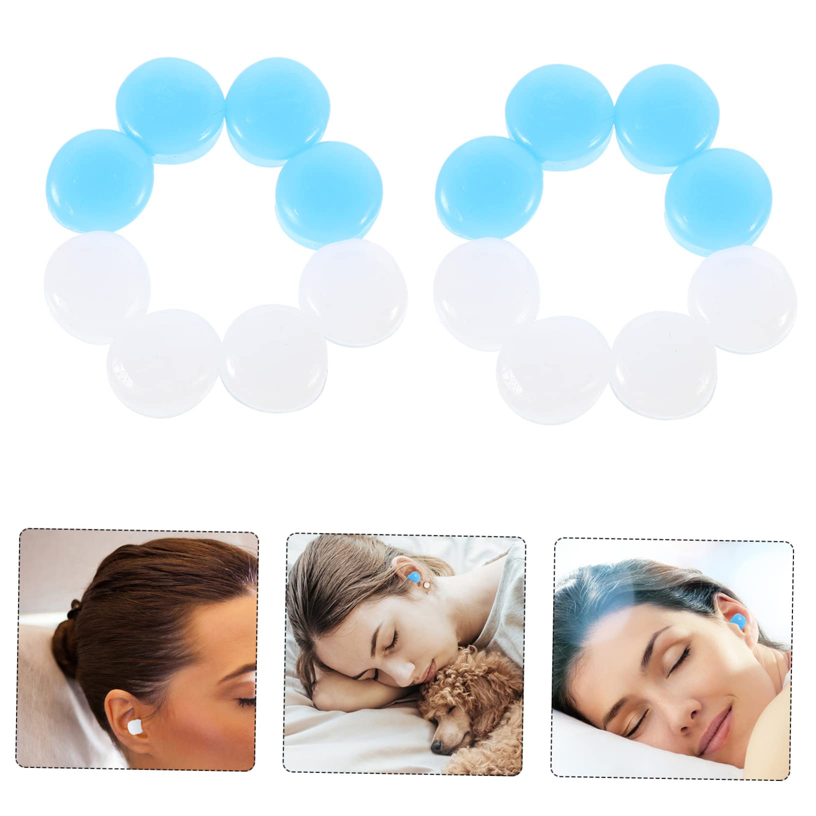 Healeved 72pezzi Tappi Auricolari Silicone Morbido e Riutilizzabili Per Sonno e Viaggi Riduzione Del Rumore Per Aerei e Treni Comodi e Sicuri Per Udito