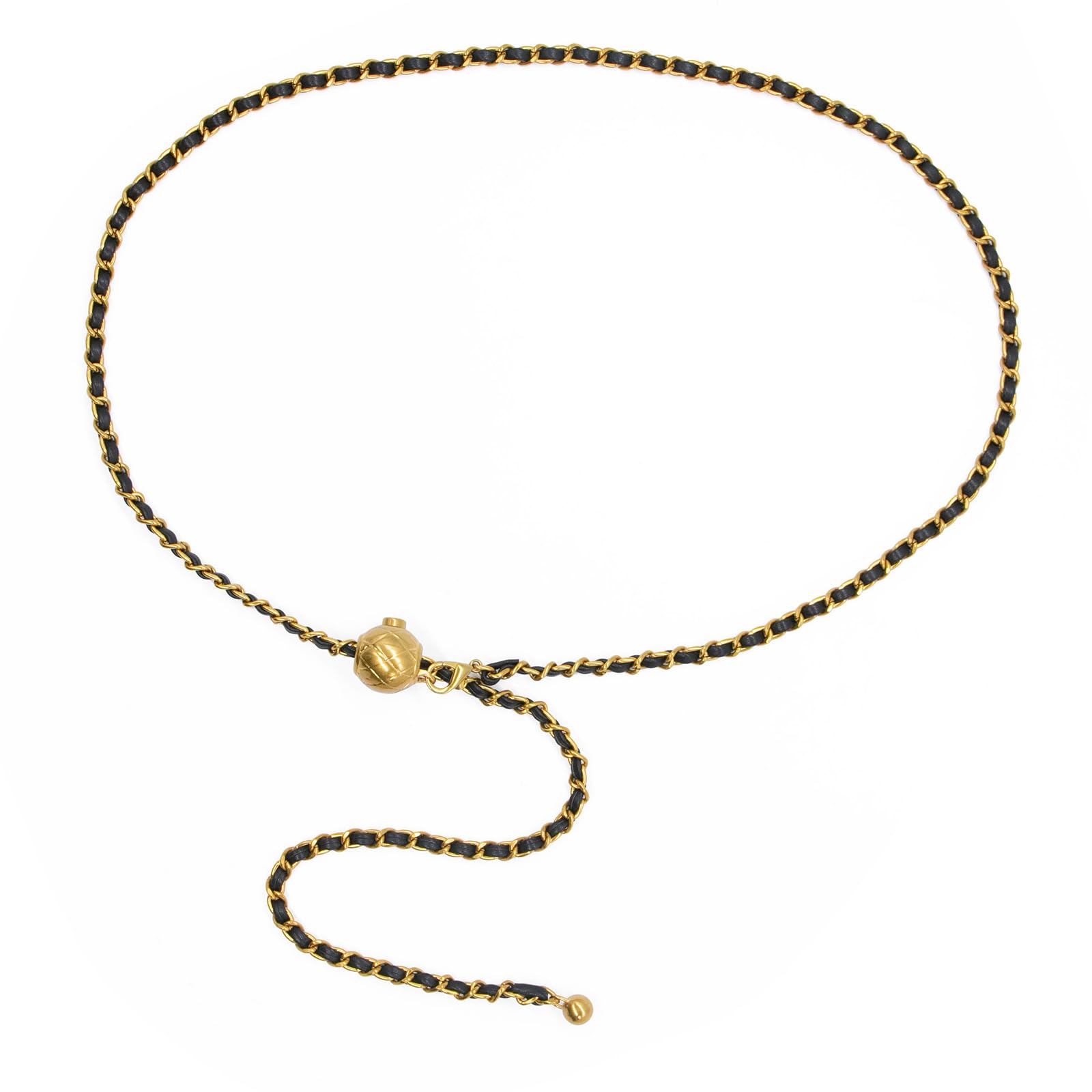 YAMEIZEWomen Waist Chain Belt - Adjustable Body Metal Belly Chain for Pants Dresses Trousers