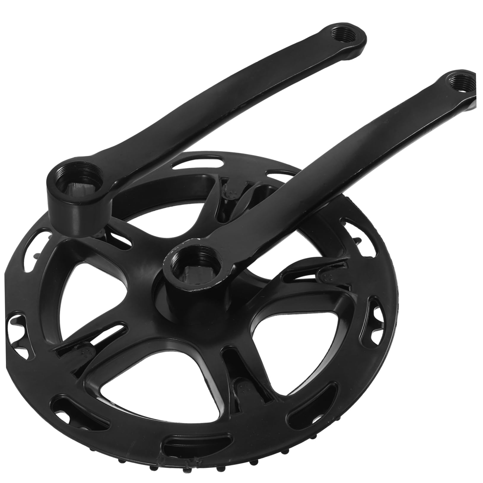 Didiseaon Guarnitura Bicicletta Bike Crank Arm e Chainring Sostitutivi in Metallo Resistente, Braccio Pedivella Leggero e Robusto, Set Sostitutivo per Bici da Corsa, Pieghevoli e Singola velocità