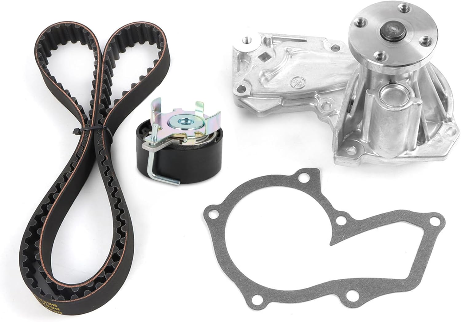 BE8Z-6K254-A Timing Belt Kit w/Water Pump Fits for 1.6L Ford Escape 13-16/ Fiesta 11-19/ Fusion 13-14/ Transit Connect 14-16 Replace OE BE8Z-6268-C, BE8Z-6K254-A