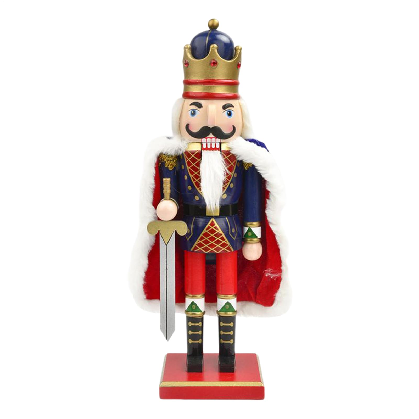 Soldat casse-noisette pour salon et cheminee, decoration festive en bois