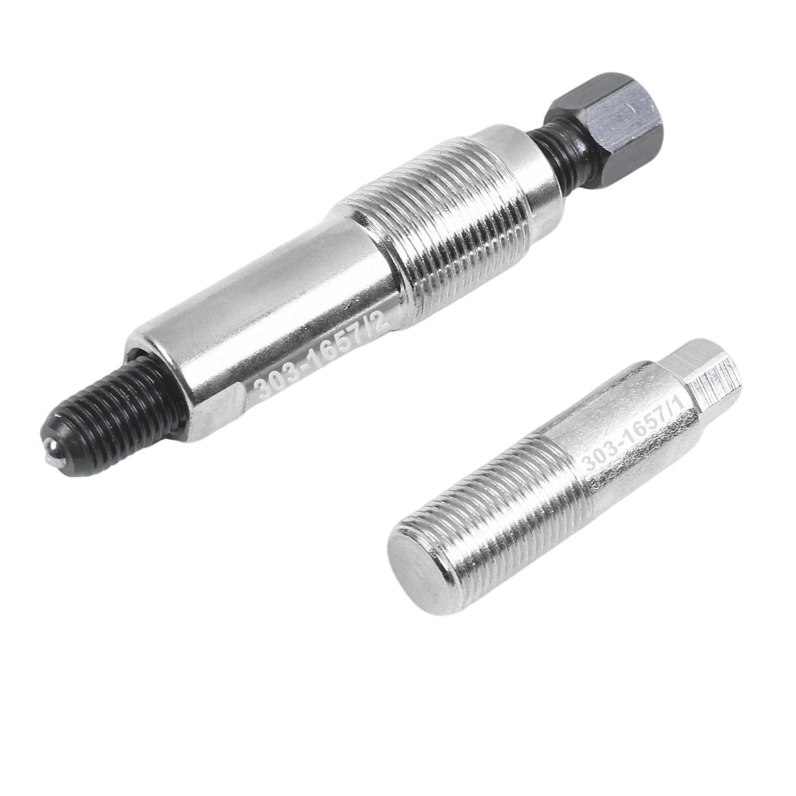 Outil de retrait de poulie de vilebrequin, outil d'extraction de poulie en acier au carbone compatible avec moteur Ford Ranger 2,0 L EcoBlue pour courroie de distribution, OEM 303-1657/1 303