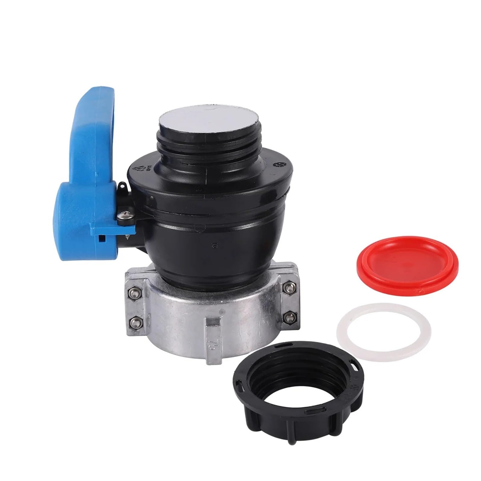 DN50 IBC zawór kulowy zbiornika wody 75mm Coase przełącznik gwintowany adapter spustowy ogród do ogrodu akwarium armatura nawadniania(Brown)