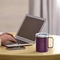 Vista 40 de MEWAY 12oz Coffee Mug With Handle 8 Pack Bulk,Stainless Steel Insulated Travel Tumblers With Sliding Lid,Double Wall Vacuum Camping Cup for Hot &