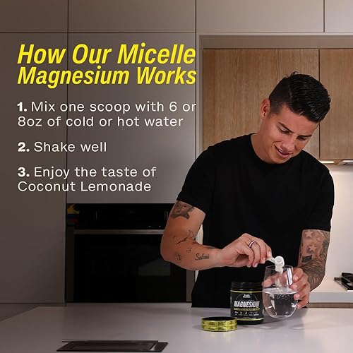 Miniatura 6 de Suplemento en polvo de glicinato de magnesio L-teanina, ashwagandha, raíz de valeriana alta absorción apoya la reparación muscular Fundado por