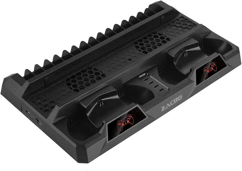 Zacro PS4 Slim/PS4 pro/PS4 Vertical Stand Cooling Fan,Size: S