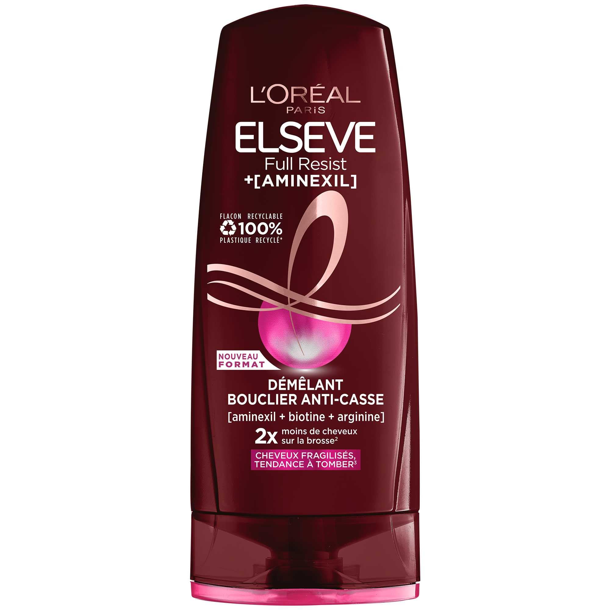 L'Oréal Paris - Ochrona przed rozczesywaniem osłabionych włosów, skłonność do wypadania – chroni przed pęknięciem – wzbogacona o aminexil + kofeinę + argininę – Elseve Full Resist – 250 ml