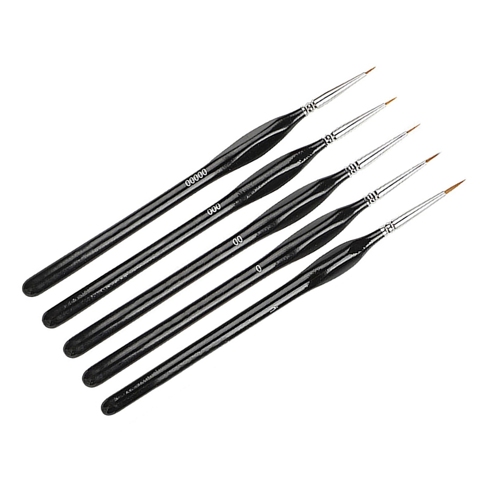 Ensemble de 5 pinceaux Fins pour Peinture à l'huile, Acrylique, Aquarelle