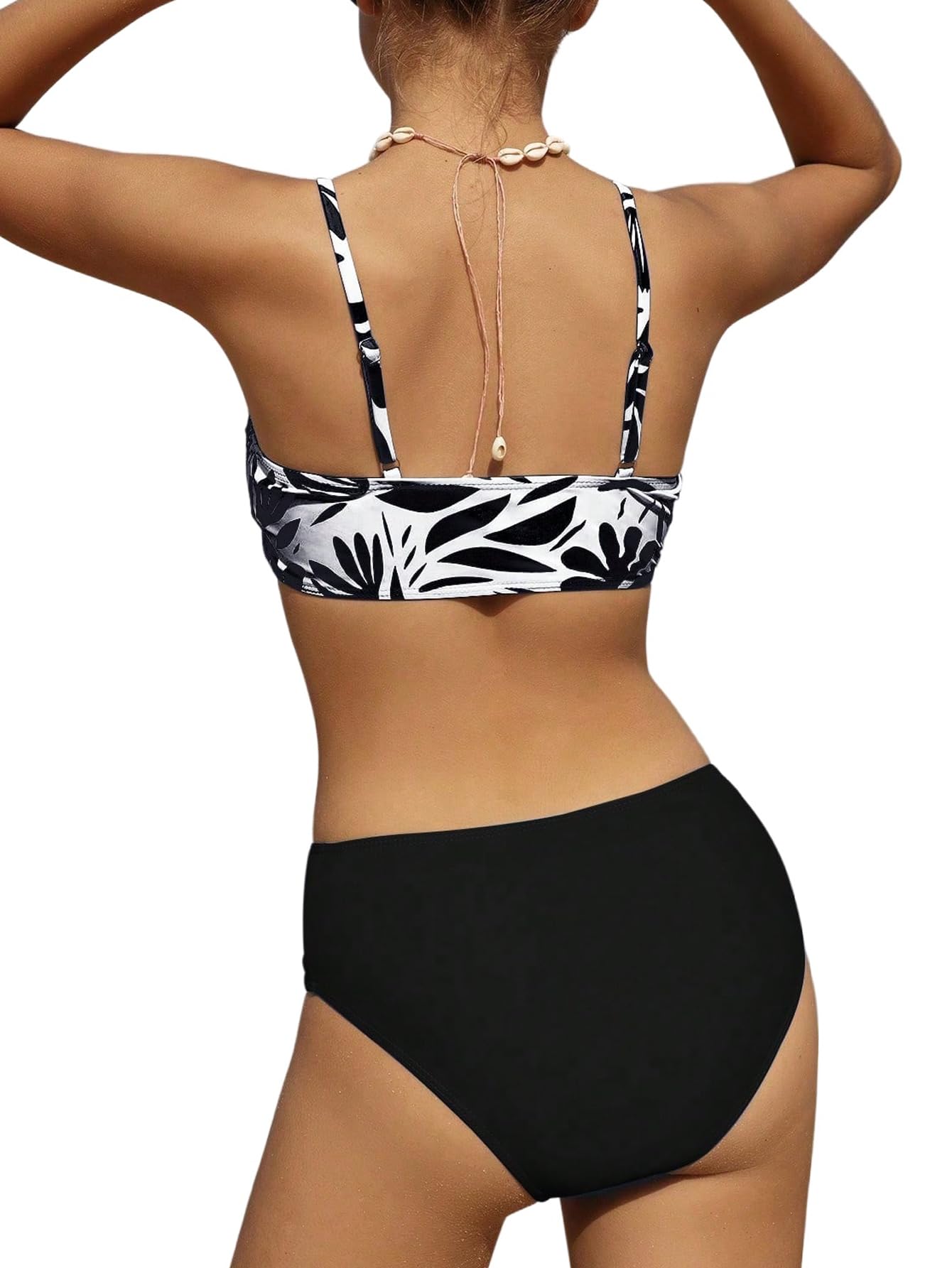 SweatyRocks Bikini para niña, 2 piezas, conjunto de bikini, traje de baño