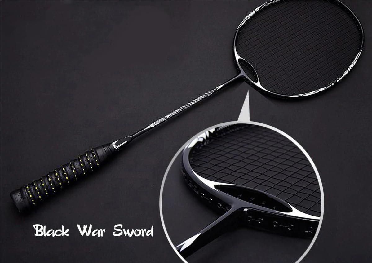 Badminton Set Racchetta da Badminton Orientale e Resistente, Peso Massimo 38 libbre, Racchetta Professionale in Fibra di Carbonio Titanio
