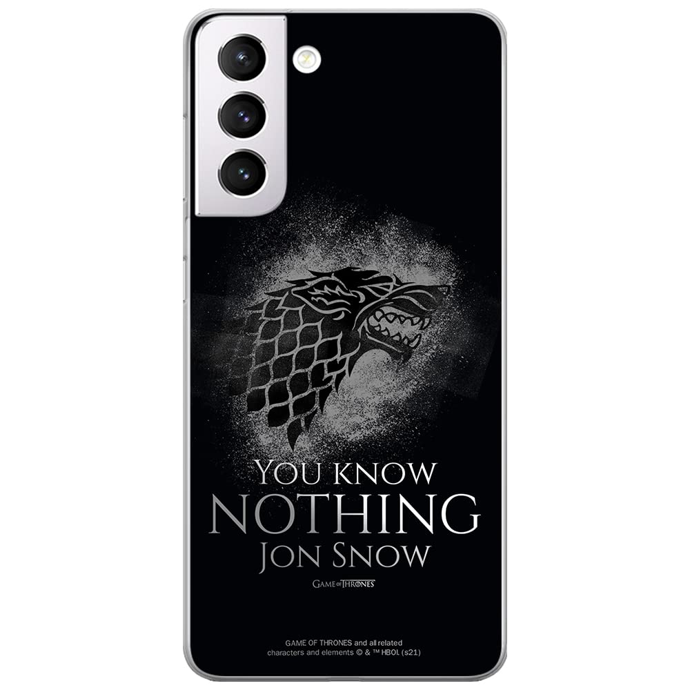 ERT GROUP mobile phone case for Samsung S21 original and officially Licensed Game of Thrones pattern 020 optimally adapted to the shape of the mobile phone, case made of TPU