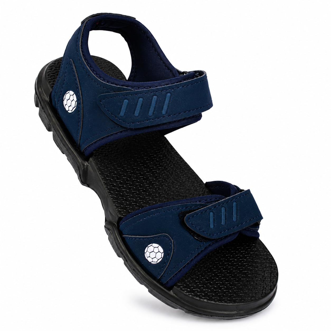 men's sports sandals | lightweight adjustable hook & loop sandals | cushioned footbed | anti-skid sole | comfortable casual outdoor walking sandals