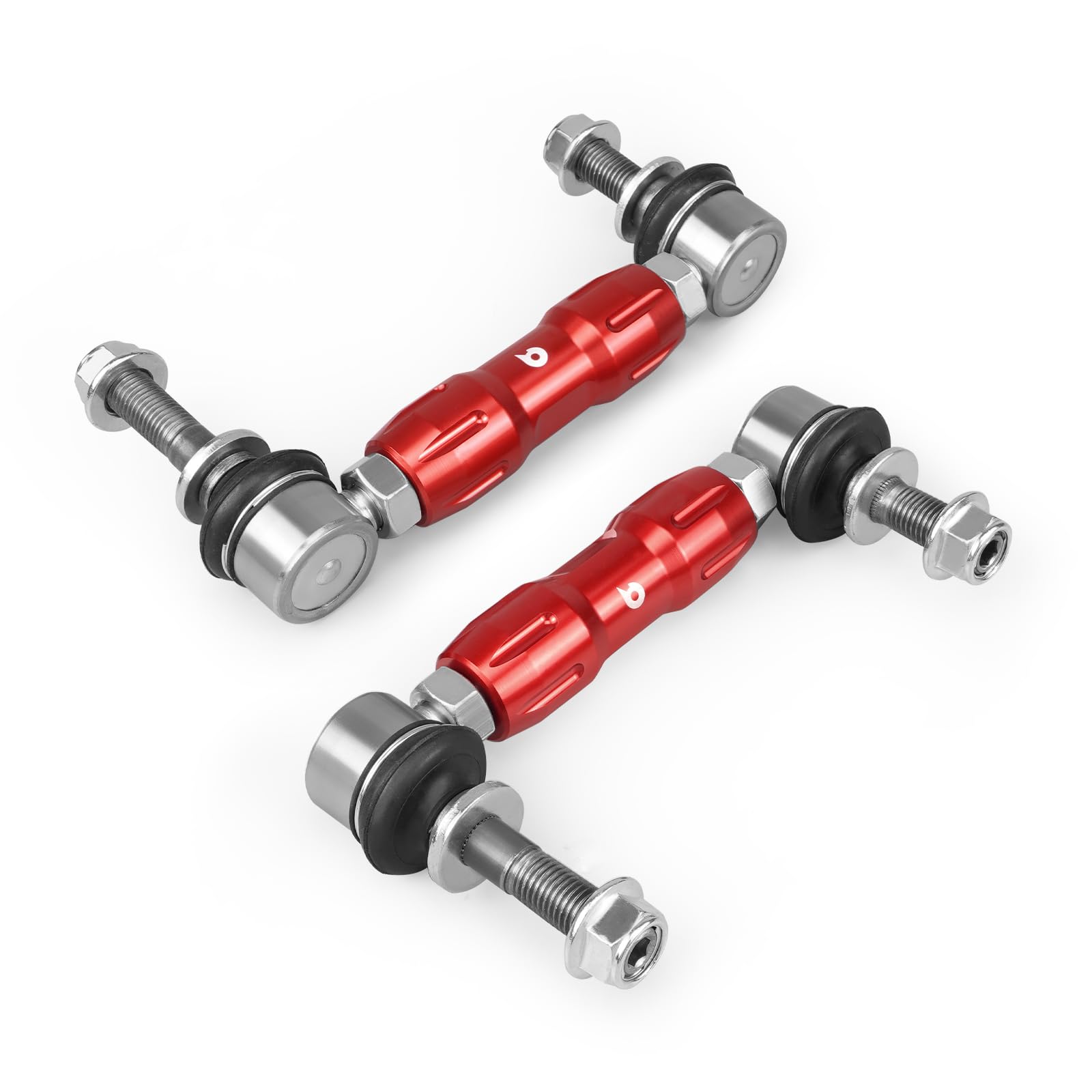 Bevinsee Front Sway Bar Link Kit Compatible with Toyota 4Runner 2003-2024, FJ Cruiser 2007-2014 Replaced 48810-60040, 48820-60050 Red