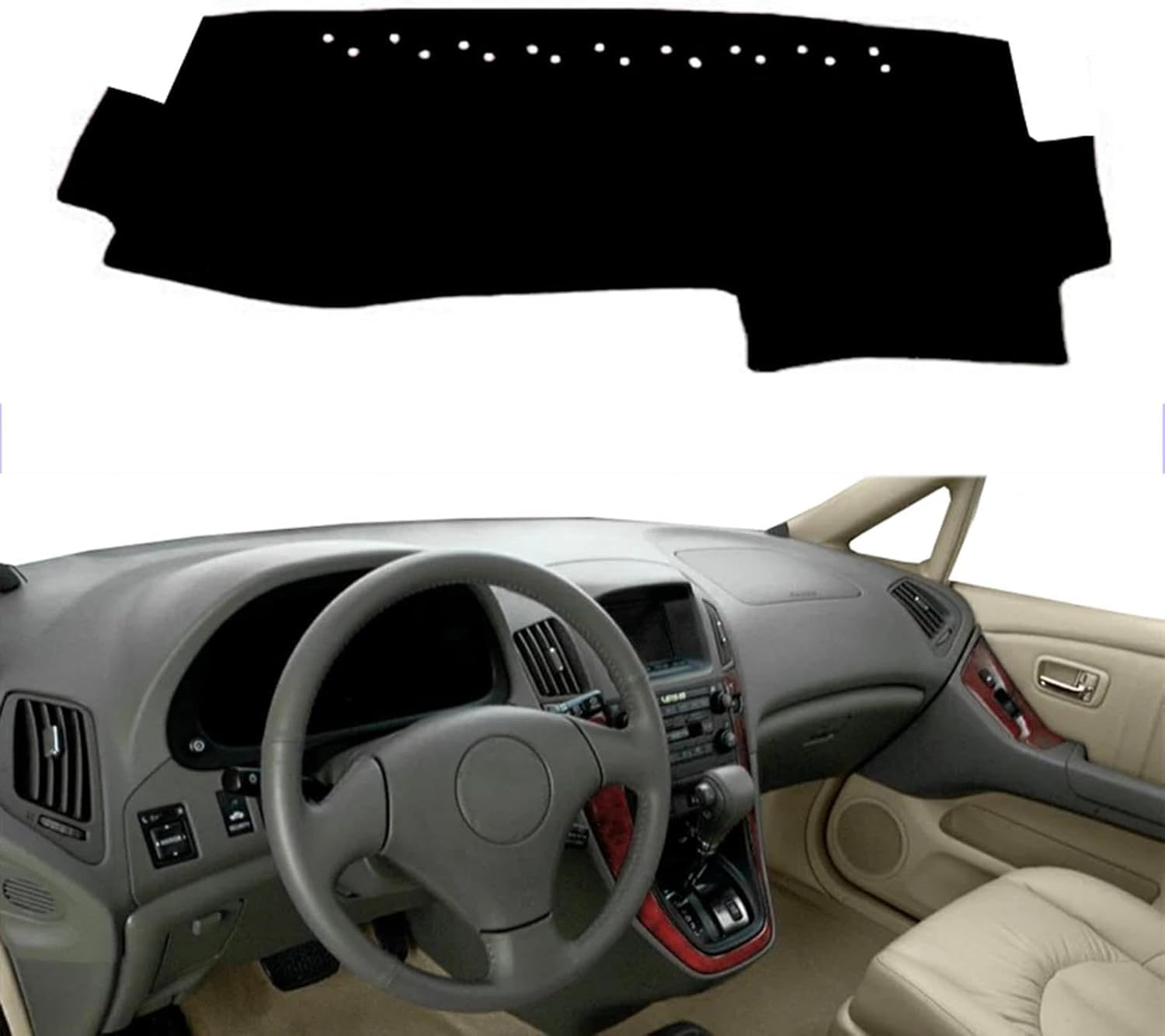 DdaiXQ Car Dashboard Mat For Lexus RX300 1999-2003, Anti Slip Anti Glare Dustproof Dashboard Cover Pad Protector Dash Cover Sunshade Dashmat