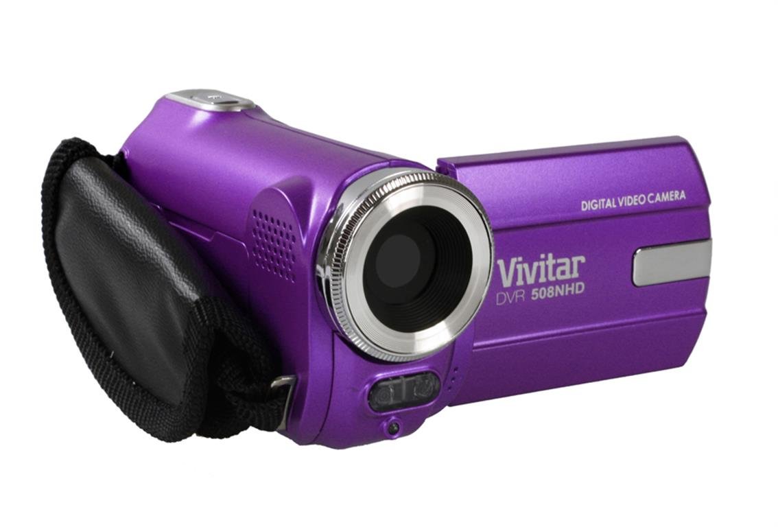 Vivitar DVR508NHD 5.1 MP HD Digital Camcorder - Purple (4x Zoom