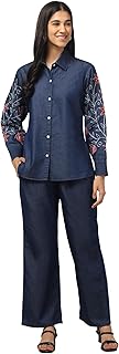 OMASU FASHION DESIGNER Women's Ethnic Co-Ord Set | Kurta Pant | Kurta Palazzo Set | Stylish Cotton Suit Set for Women, Fes... Price In India