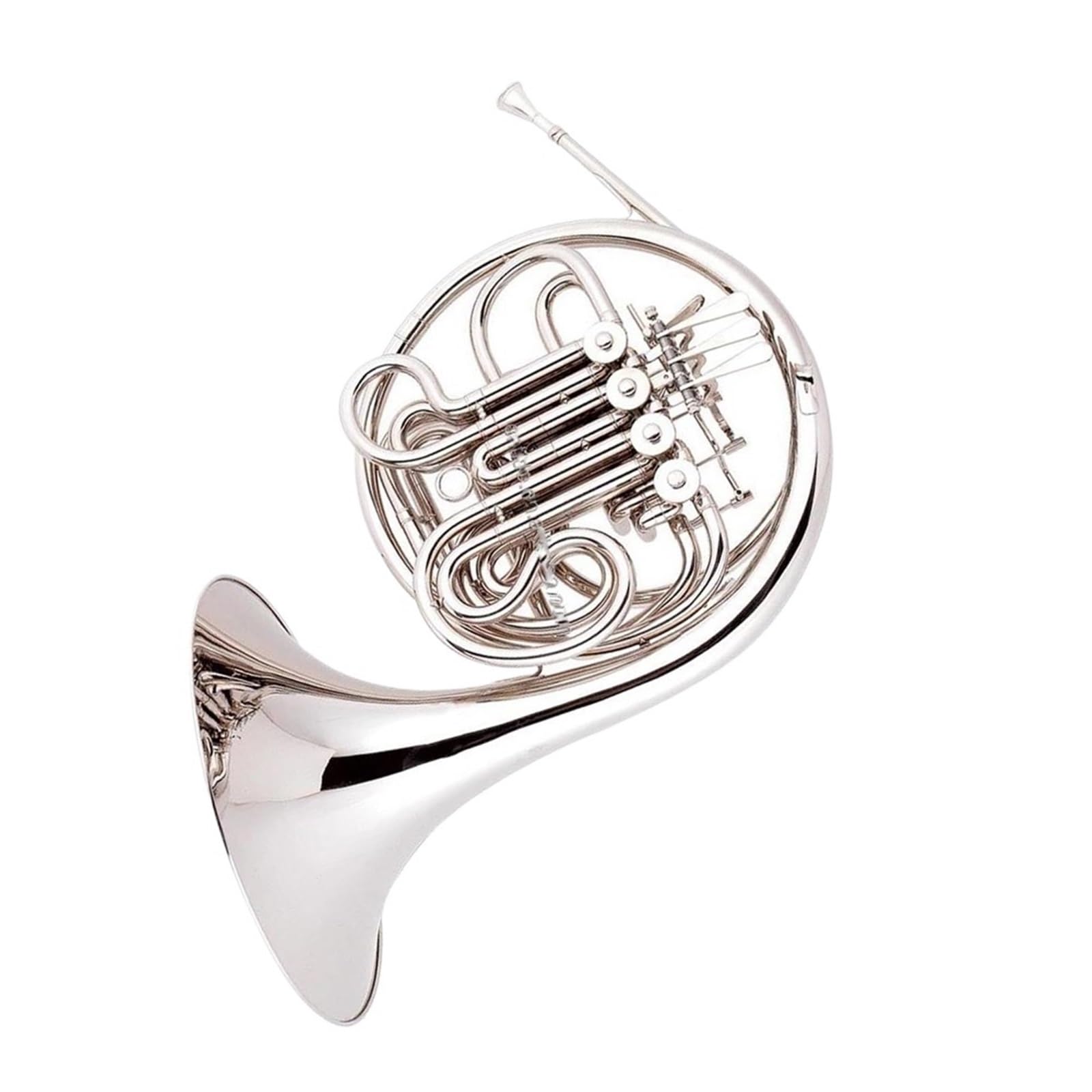 Cors D'harmonie Cor Français En Fa Sib Plaqué Nickel À Quatre Clés Et Double Rangée