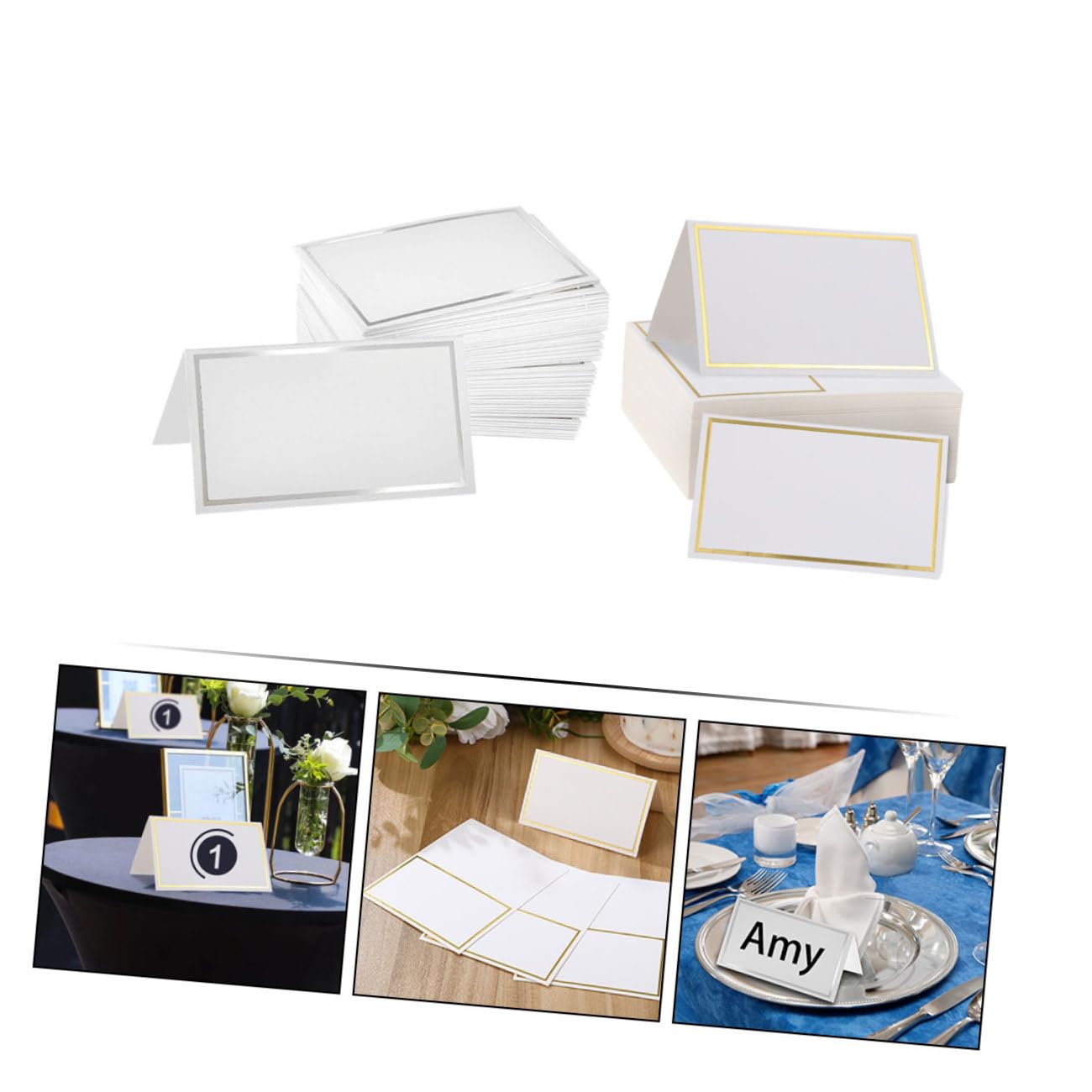Tischkarten Für Hochzeiten 200 Stück Tischkarten Mit Rahmen Und Namenskartenhalter