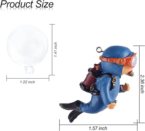 Miniatura 8 de WishLotus Decoraciones de acuario, mini bonita decoración flotante de pecera, adorno de acuario, decoración de acuario de resina, decoración de