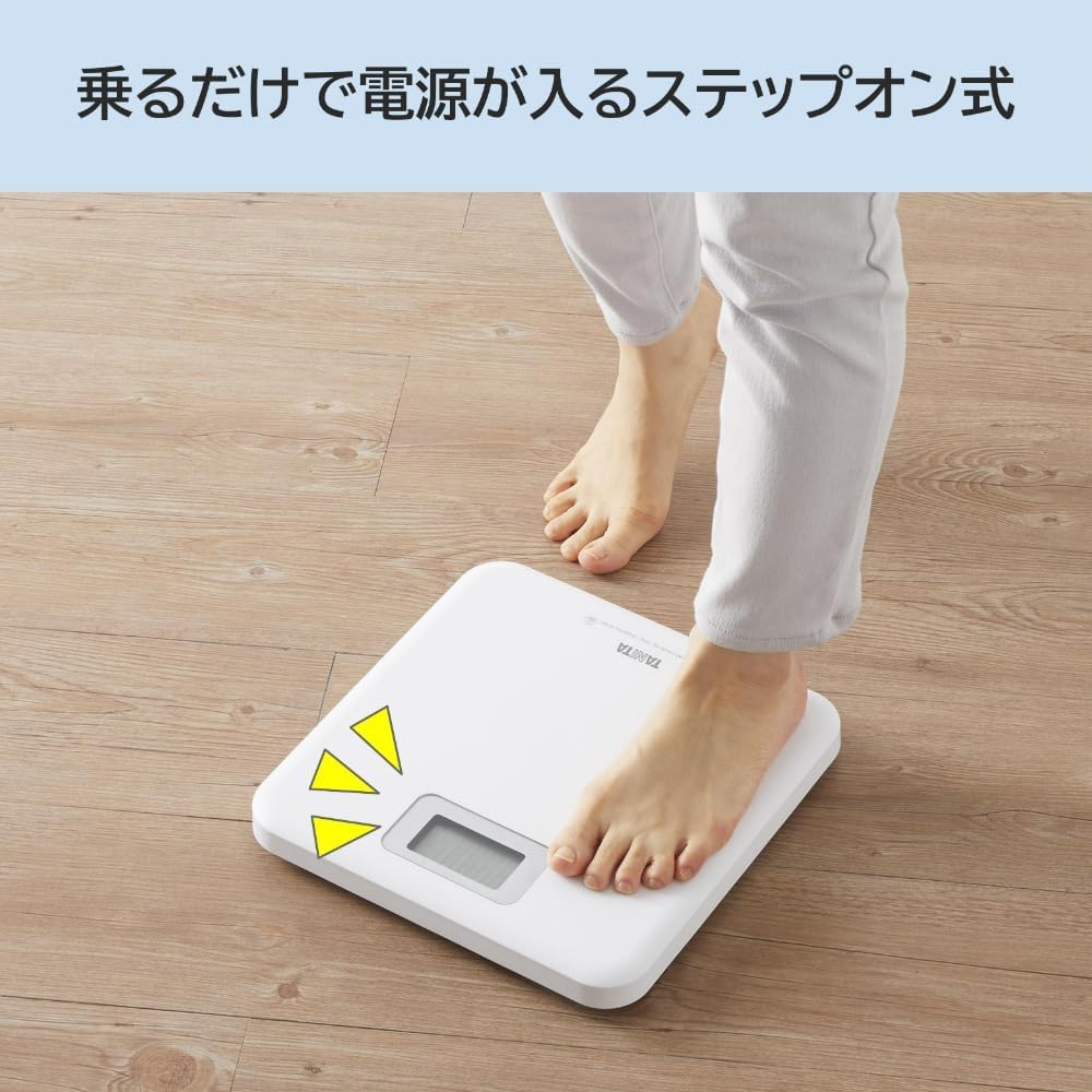 Amazon.co.jp: タニタ 体重計 ホワイト HD-661-WH A4 : ホーム＆キッチン