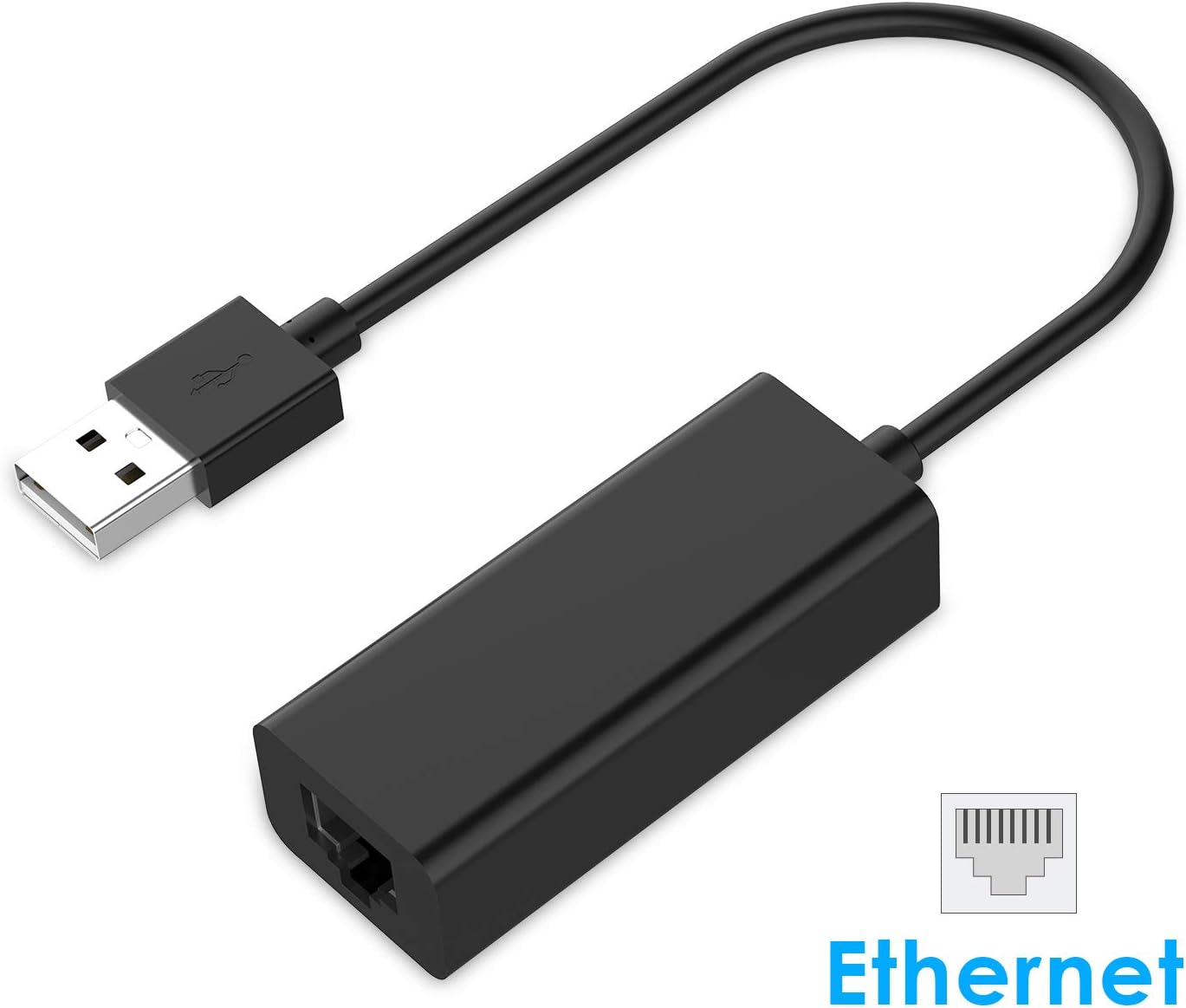 LENTION USB 2.0 to 10/100M Ethernet Adapter Laptop RJ45 LAN Network Extender Compatible MacBook Air/Pro (Previous Generation), Surface Laptop, Chromebook, More (Black) : Electronics