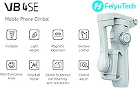 Vista 2 de FeiyuTech VB4SE - Estabilizador de cardán de 3 ejes para teléfono inteligente para iPhone y Android, cardán compacto plegable para grabación