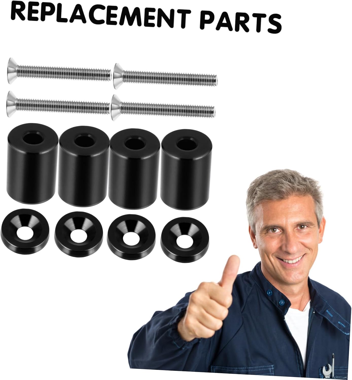 ABOOFAN 1set Professional Hood Ventilation Spacer Kit Car Modification Hood Riser Easy to Carry
