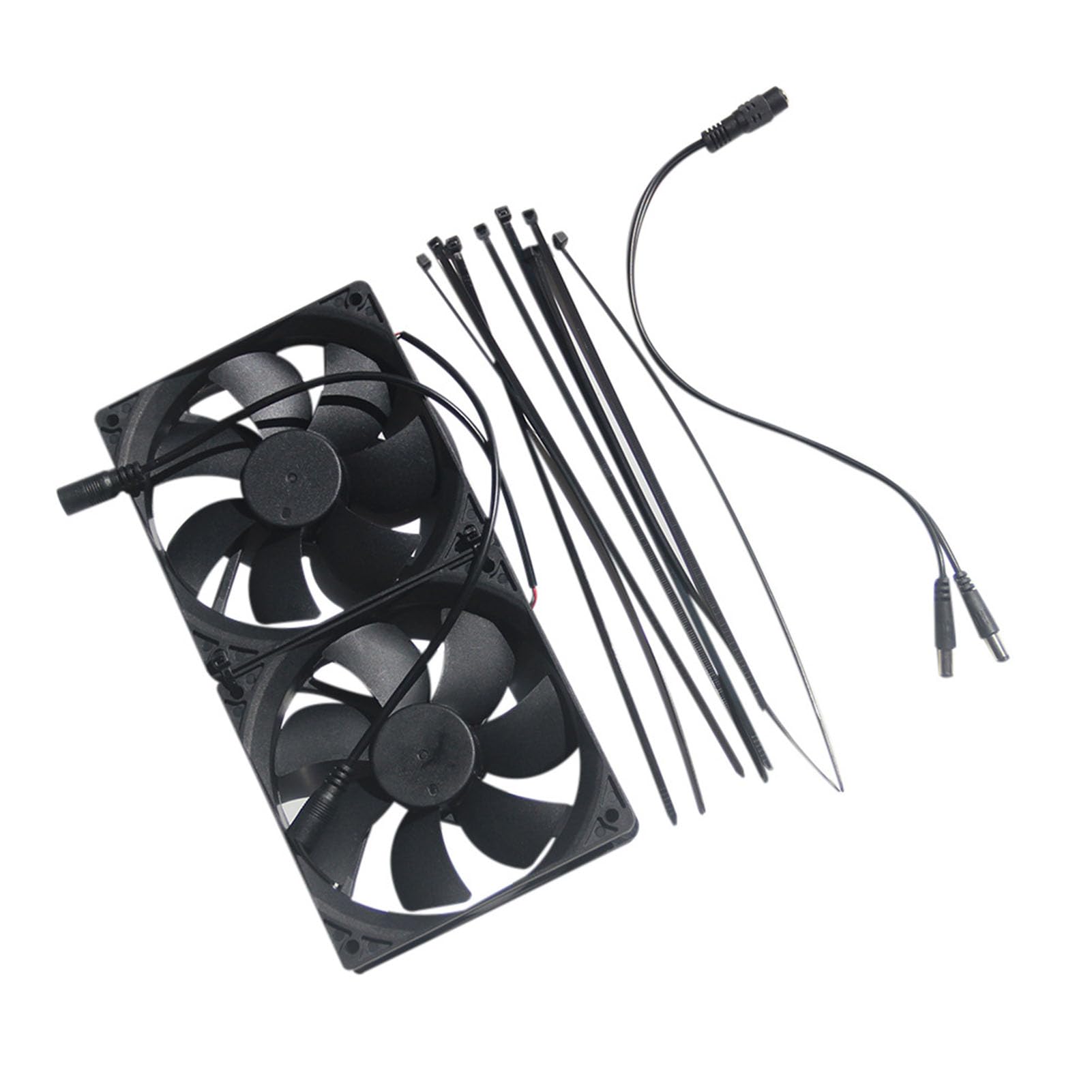 Extractor Solar 15W 18V Doble Ventilador para Gallinero (A)