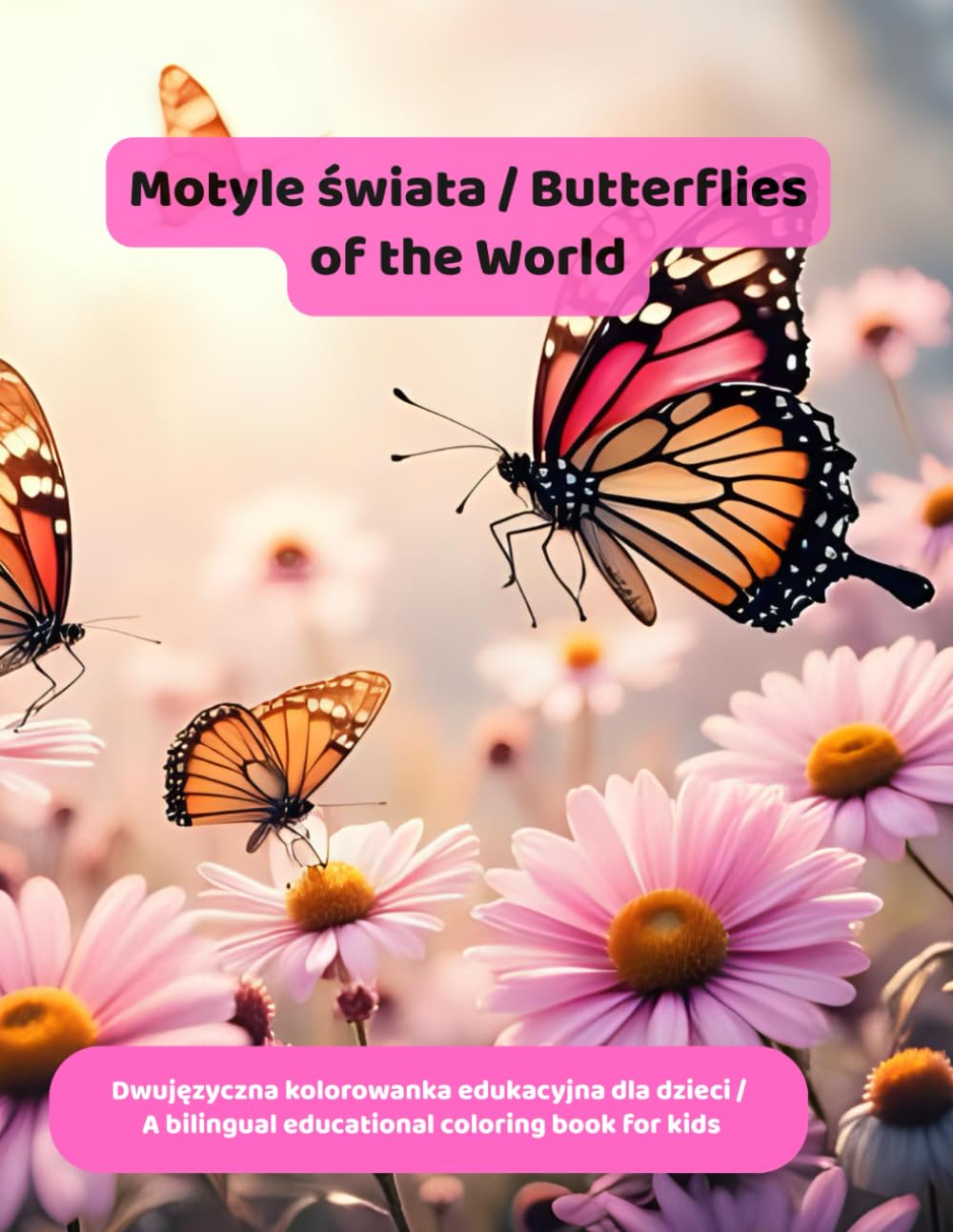 Motyle świata / Butterflies of the World: Dwujęzyczna kolorowanka edukacyjna dla dzieci / A bilingual educational coloring book for kids