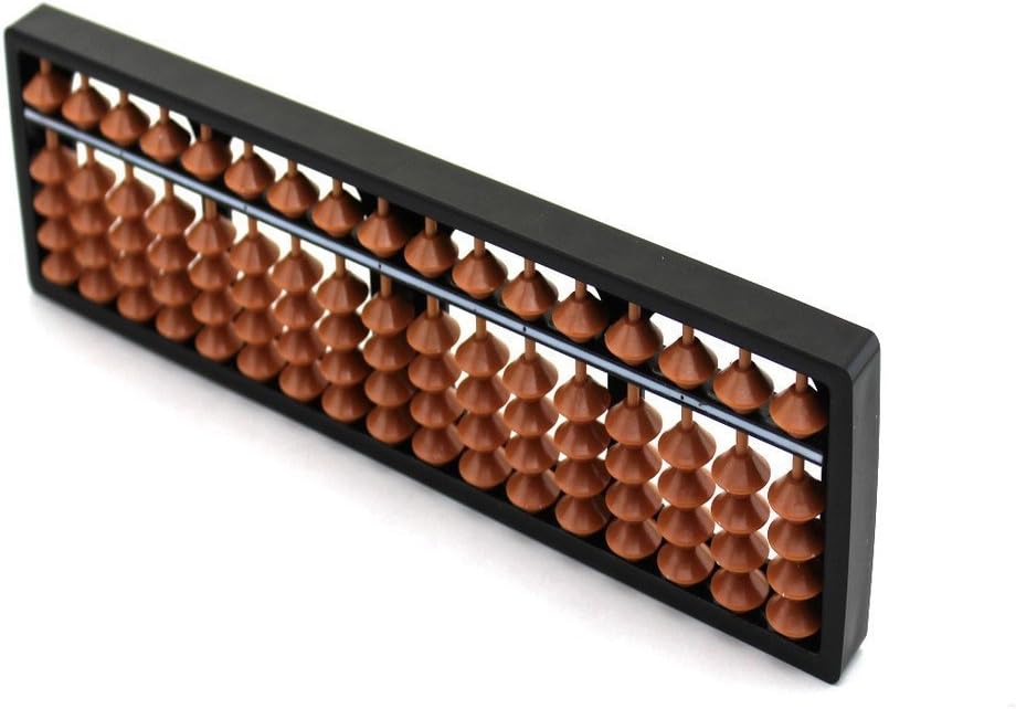 Plastic Abacus Arithmetic Soroban Kid`s Calculating Tool 17 Digits